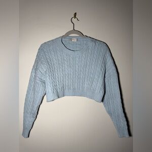 Altar’d State Charlie Cropped Cable Knit Sweater